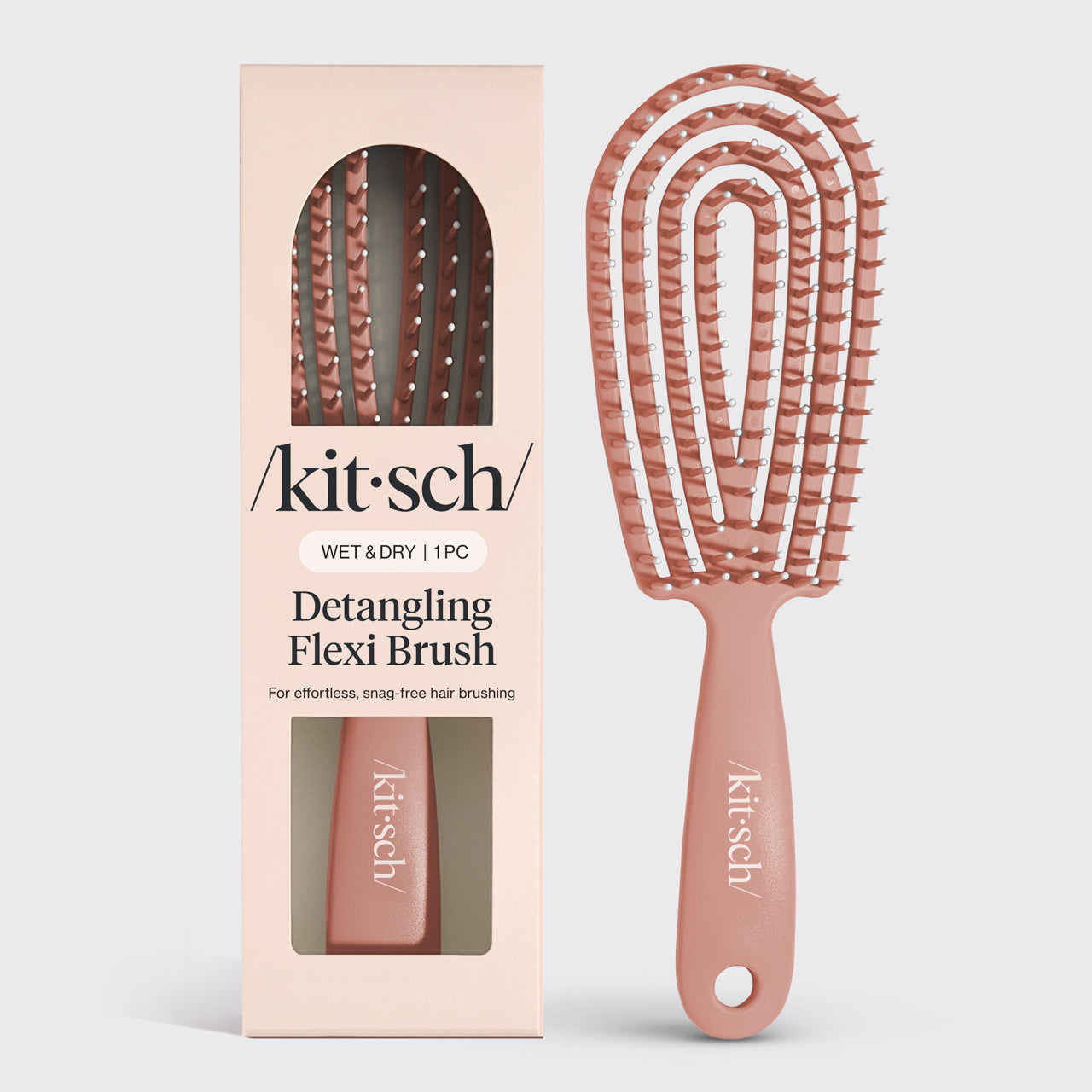 Haze Blue Detangling Flexi Brush - Terracotta Detangling Flexi Brush